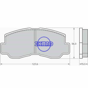 Mitsubishi Galant II L300 Pajero I Sapporo II Brake pad FMSI:7076-D136 7118-D208 OEM:MB193295 FDB634 GDB785 WVA:21109, FF634